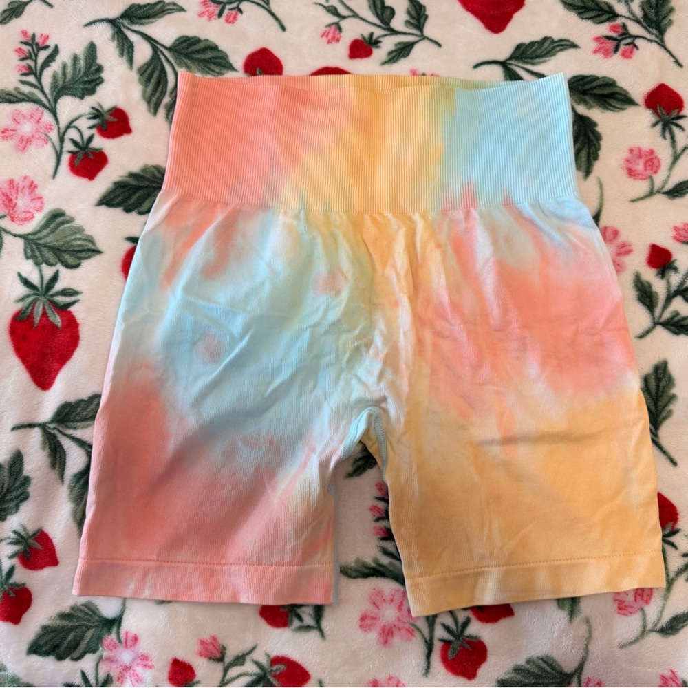 Tie-Dye Workout Shorts